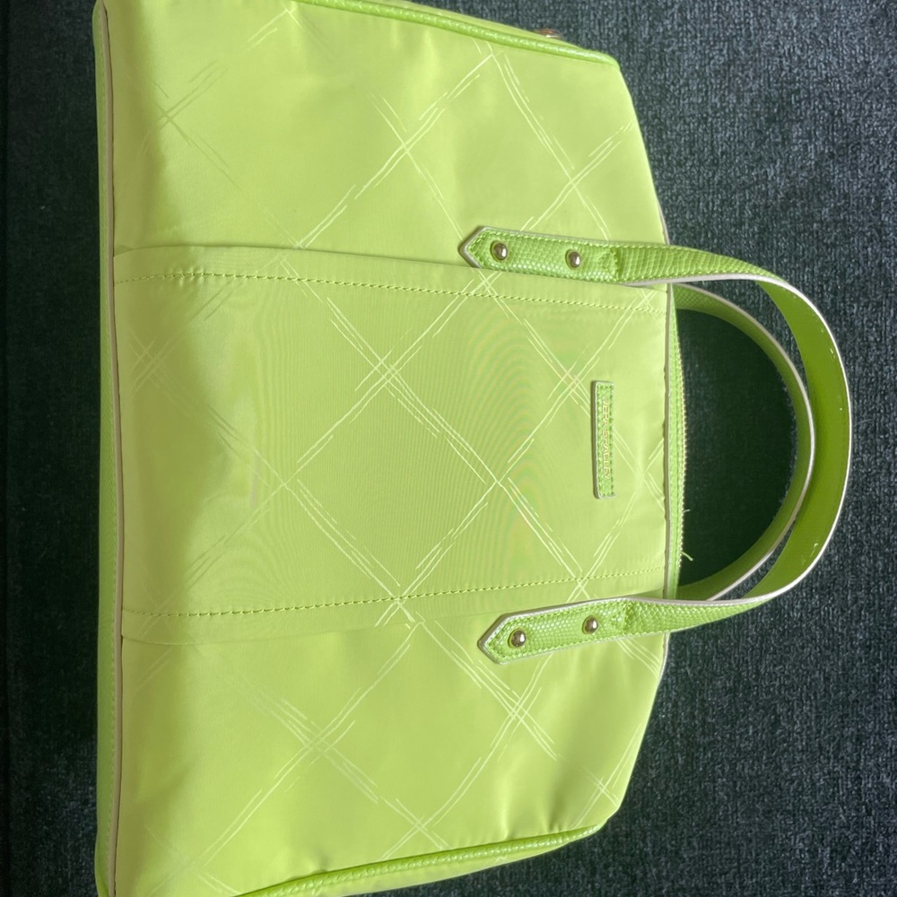 Vera Bradley Green Quilted Tote Bag